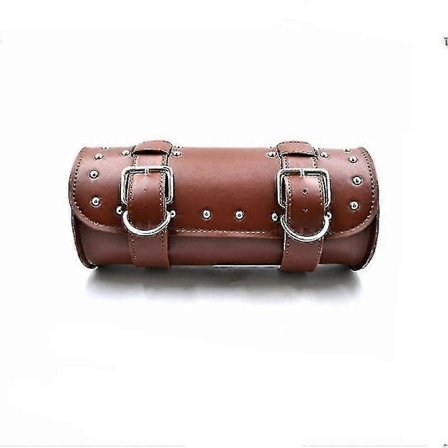 Motorcykel Styr Taske Motorcykel Gaffel Værktøjstaske Motorcykel Værktøjstaske PU Læder Med 2 Stropper