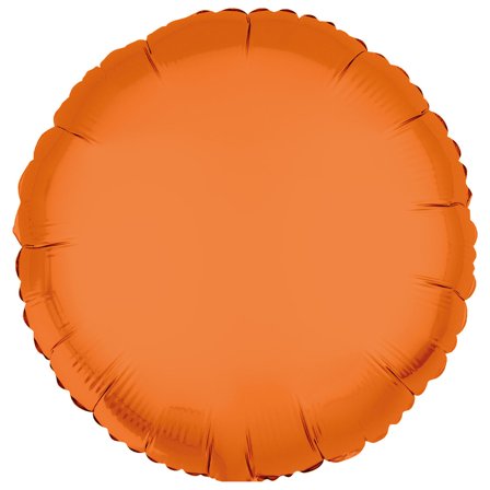 Rund Folieballong Neonorange