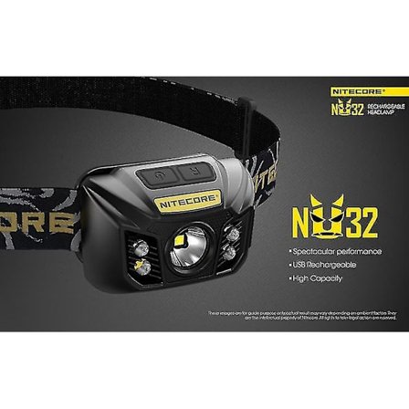 NU32 Päälamppu 550 Lumenia Cree XPG3 S3 Ladattava Akulla