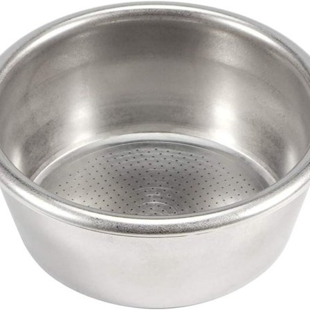 54mm kahvinsuodatin ruostumattomasta teräksestä, yksiseinäinen suodatin ilman painetta