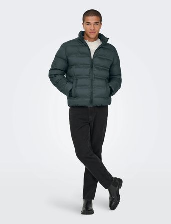 ONLY & SONS Onsunion Seamless Life Puffer Jacket Otw - Navy - XL