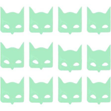 Fosforoiva tarra. Batmanin naamion hohtavat tarrat.