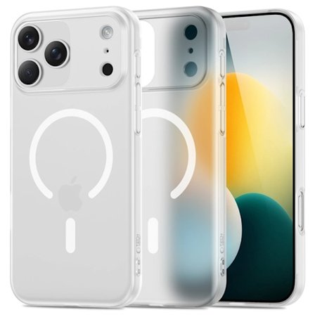 Tech-Protect telefontaske til iPhone 17 Pro Magsafe Slim - Mat hvid