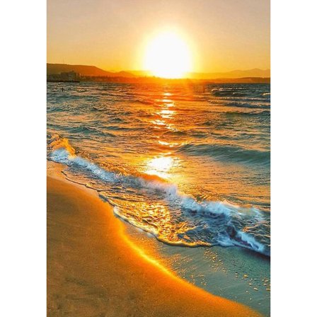 Dww-30x40 Cm 14d Diamantmålning Gör-Det-Själv Komplett, Betalningskaskad Varg Diamantmålning Gör-Det-Själv Diamant Str