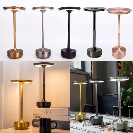 Bordlampe Trådløs / Skrivebordslampe - LED-lampe, 3-stegs dimming_TF_TF