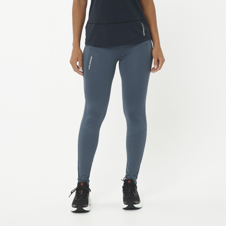 Salomon - Legginsy Odzież Cross Run 28'' Tights W - Midnight Navy