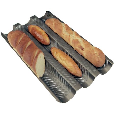 Städter Baguettebrett - 3 Baguetter Smale Renner - Svart Non Stick