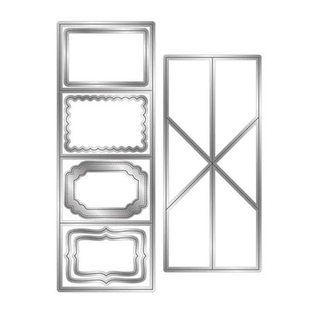 Skärmallar skär hantverk kolstål DIY präglingsmall präglingsverktyg för DIY scrapbooking papper födelsedagskorttillverkning