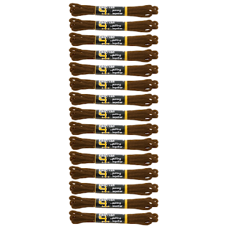 Grafters Runda 60cm Skosnören (Paket Om 15) Paket Om 15 Brun