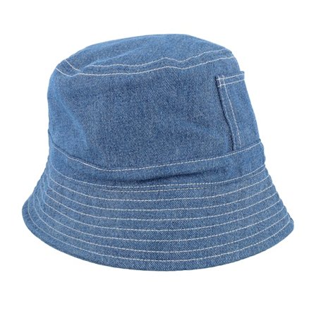 Samsøe Samsøe - Blå bucket Keps - Samory Hat Blue Denim Bucket @ Hatstore