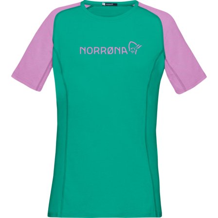 Norrøna Women's Fjørå Equaliser Lightweight T-shirt Women Short sleeved fitness sweater Purple S