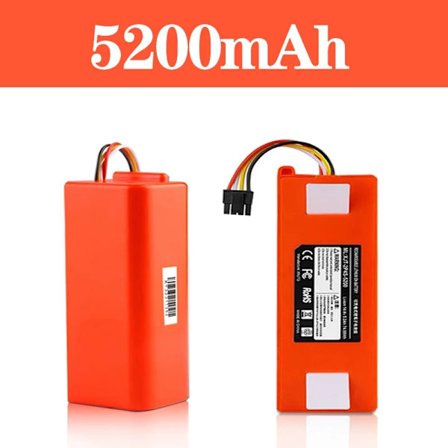 100 % alkuperäinen BRR-2P4S-5200S robottipölynimurin vaihtoakku Xiaomi Roborock S55 S60 S65 S50 S51 S5 MAX S6 osiin