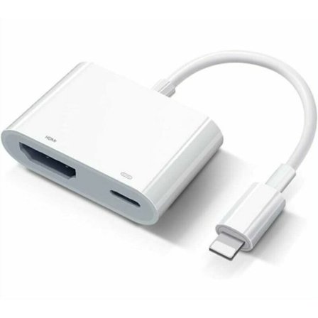 Passer til Apple Lightning Digital AV-adapter Lightning til HDMI-adapter Apple MFi-sertifisert HDMI-kabelkontakt Synkroniseringsskjerm
