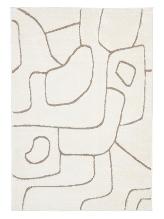 Moonlit 160X230 Weiß/Beige Teppich