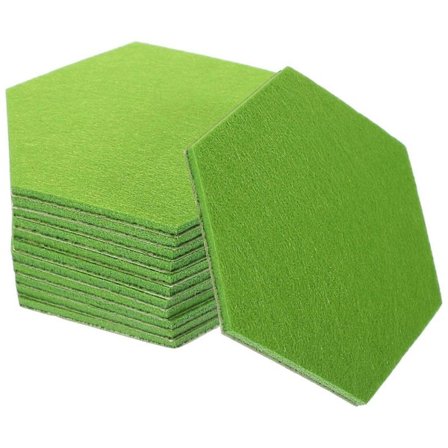 12 stk. sekskantede filt tavler, sekskantede filt vægfliser, opslagstavler, filt nåletavler, dekorationer