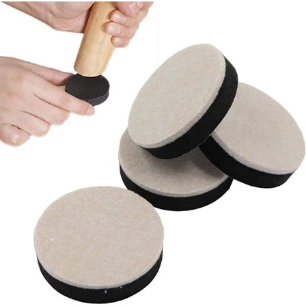 8-pack Möbelförhöjare, rund, 6 cm diameter & 1,65 cm höjd
