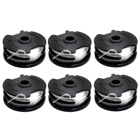 6 st Spolar för Parkside Gräsklippare Trådspolar Grästrimmer Ersättning, TLP-01