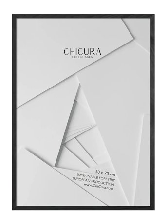 ChiCura | Wooden Frame - Black - Anti-Reflective Acrylic | 50X 70CM