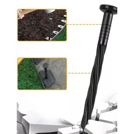 Landskapskantstag 8 tum 10 ST Spiral Landskapskantförankringsspetsar, för konstgräspålar, asfaltläggare,