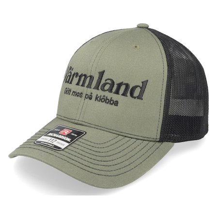 Iconic - Groen trucker Cap - Värmland Gôtt Mos På Klôbba Loden/Black Trucker @ Hatstore