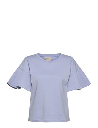 Coco Org Cotton Tee T-shirt Top Blå Residus