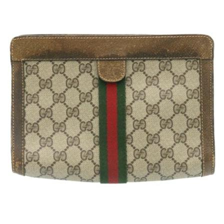 Gucci Vintage - Vintage Väskor - Beige - Dam - Storlek: One Size, Dam, Storlek: ONE SIZE