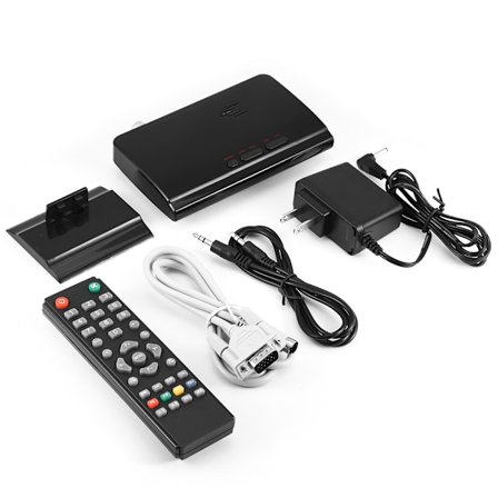 TV-mottagare med set-top-box, PC-skärm, högtalare, extern LCD CRT VGA-tuner, HDTV 1080P