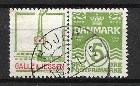 Danmark - Reklamemærke 44 - Stemplet