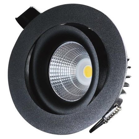 Designlight P-1602530B Downlight svart, 3000 K, Belysning