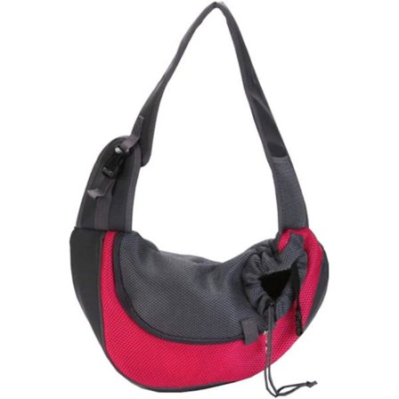 1 kpl (Punainen) Koiran Kuljetuslaukku, Kissalle ja Koiralle Sopiva Messenger-laukku, Kannettavuus