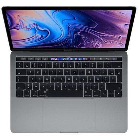 MacBook Pro Touch Bar 13" Core i7 2,7 Ghz 8 GB 512 Gt SSD Space Grey (2018) - Uusi akku - Kunnostettu - Erittäin hyvä kunto - Refurbished Grade B