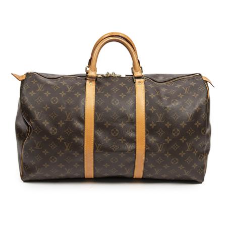 Louis Vuitton Vintage, Pre -owned Keepall 50 Bruin, Dames, Maat:ONE Size