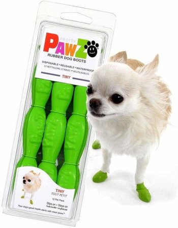 Pawz Dog Boots Color Apple Green Tiny