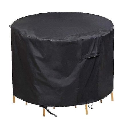 Runt Möbel Dammskydd Och Vattentätt Överdrag, Utomhus Trädgårdsbord Möbelskyddande Överdrag