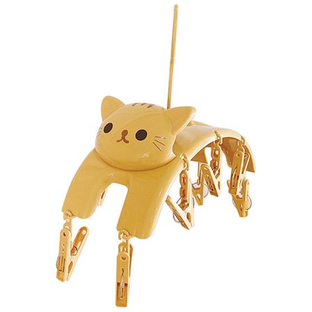 10 clips torkstrumpor söt katt multifunktionell hängare