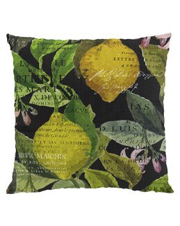 Kuddfodral Citrus Svart - Arvidssons Textil
