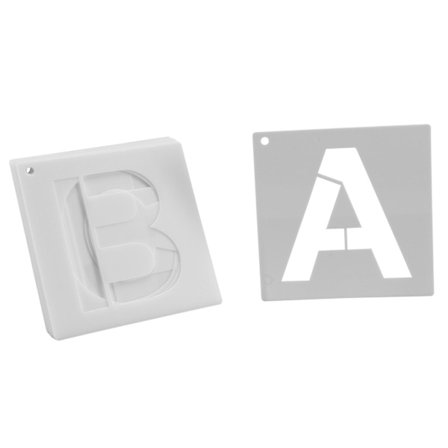 Bogstavsskabeloner til maling på træ 36 stk. Bogstav- og talsskabeloner Genanvendelige skrifttyper til hjemmet