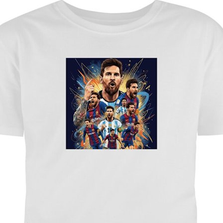 Lapsen t-paita Lionel Messi juliste Barcelona Argentiina jalkapallo legenda numero 10 maailmancup GOAT jalkapalloilija taide