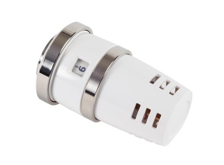 MMA Evosense Public Radiatortermostat hvit, 0-28°C, Varme