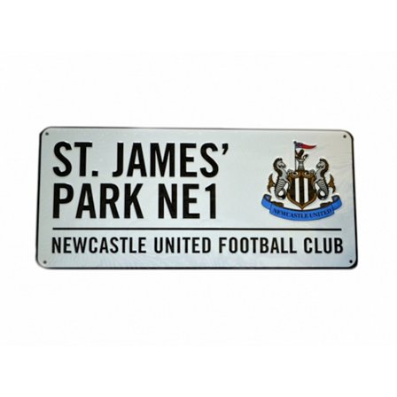 Newcastle Metal Street Sign One Size Multicoloured