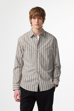 NN.07 Freddy Skjorte Herre Blå Bomuld