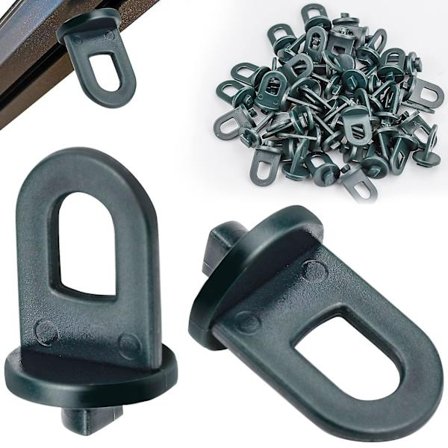 Drivhuskrog i plast, 50 stk. - Drivhusclips til ophængning af kurve og potter