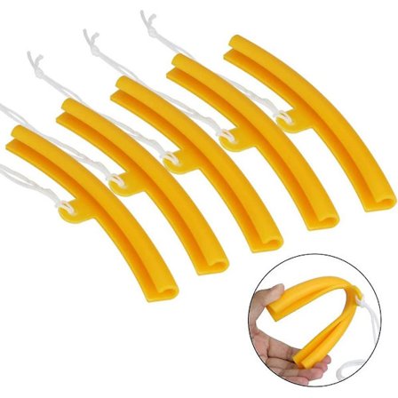 5 stk. felgbeskytter med hull og tau, 20 cm felgkantbeskytter