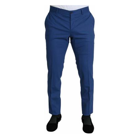 Dolce & Gabbana, Chinos Blauw, Heren, Maat:M,stretch