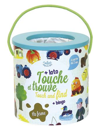 Touch & Find Game - Farm Toys Baby Toys Educational Toys Stackable Blocks Multi/patterned Vilac