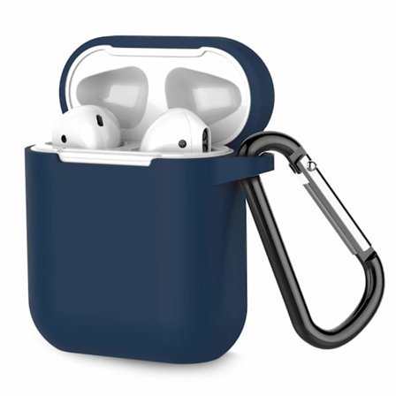 Airpods-etui Silikone Ekstra stødsikker Mørkeblå