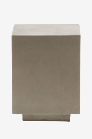 Kave Home - Sivupöytä Rustella, 35 x 35 cm - Harmaa - Sivupöydät - - Homeroom