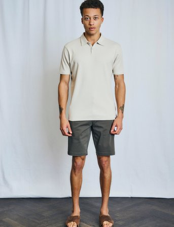 Bruun & Stengade Bs Gerhard Regular Fit Shorts - Khaki green - 34