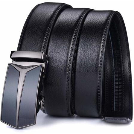 Klänning Med Spärrbälte För Män Med 1 3/8" Jeansbälte I Äkta Läder