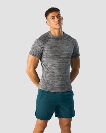 ICANIWILL - Levitech T-shirt Raglan Men Light Grey Melange - Heren - sportkleding van ICIW